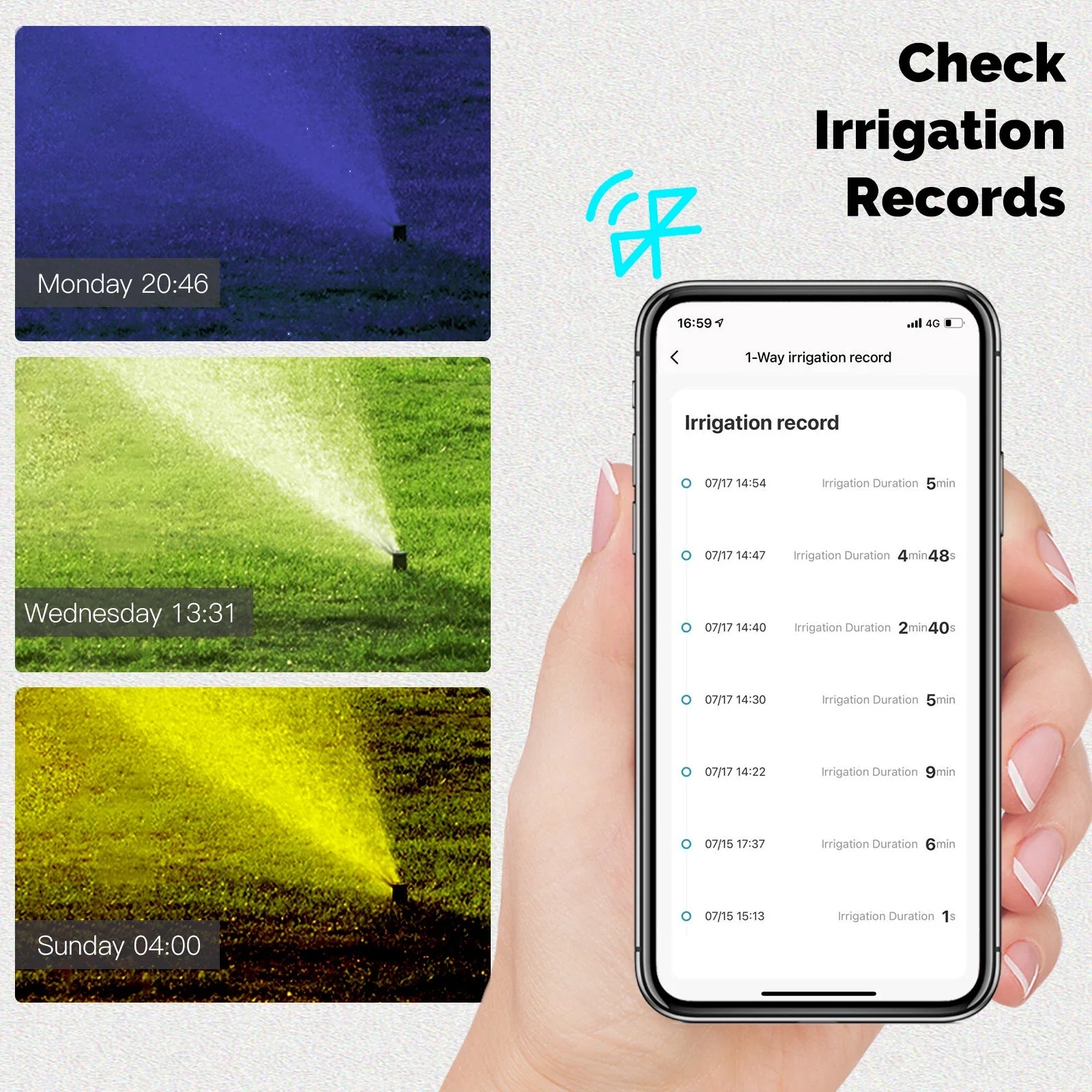 MOES Tuya Smart ZigBee 2-Outlet Water Timer Brass lnlet Sprinkler with Filter Programmable Irrigation Work With Alexa GoogleHome
