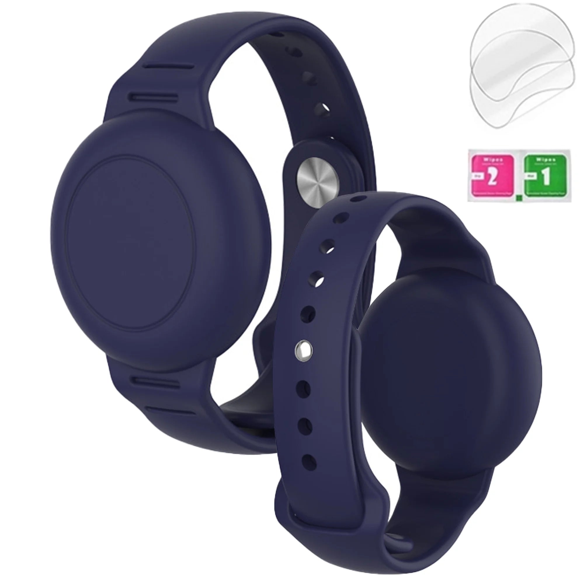 Waterproof AirTag Bracelet for Kids, Hidden Silicone Wristband for AirTag,Secure Holder Strap Band for Child Toddler Protection