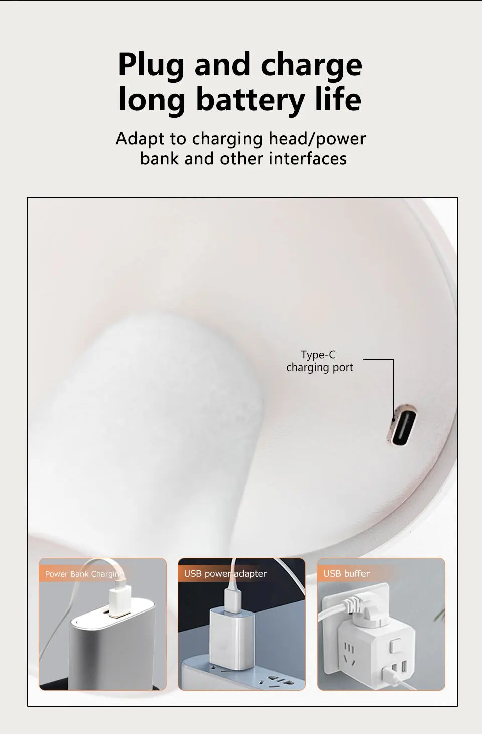 LED Night Light Rechargeable Table Lamp Wireless Touch Sensor Bedroom Bedside Lamps Dining Table Night Lights Room Decoration