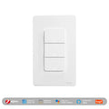 MOES Tuya ZigBee Smart Light Switch US Push Button Wall Switch Work With Alexa Google Home Neutral Wire/No Neutral Wire Required