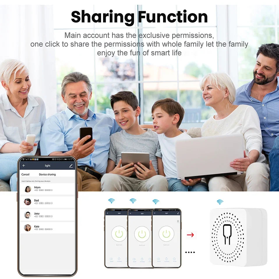 16A eWelink Zigbee 3.0 Mini Smart DIY Switch Control Smart Home Relay Automation Breaker Works With Alexa Google Home Yandex