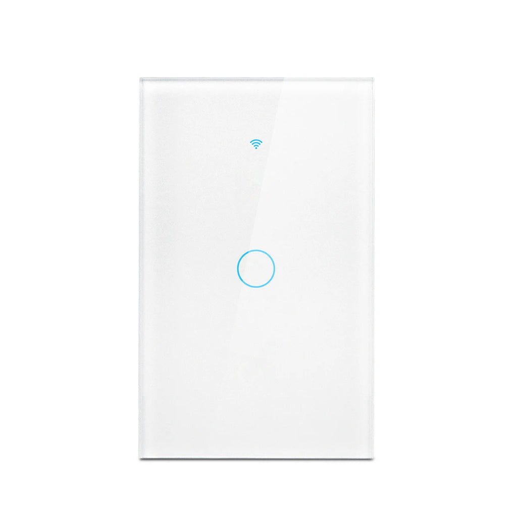 Tuya WiFi US Smart Light Switch Wall Touch Switch  Neutral wire/No Neutral wire Required 120 Type Work with Alexa, Google Home