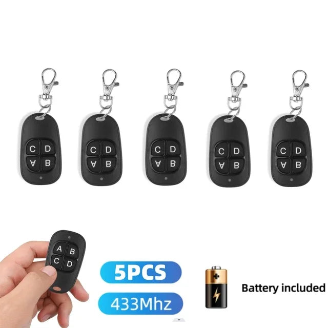 433 Mhz RF Copy Remote Control Key 433.92mhz 4CH Transmitter Duplicated Cloning Code Car Key Fob Electric Garage Door Opener