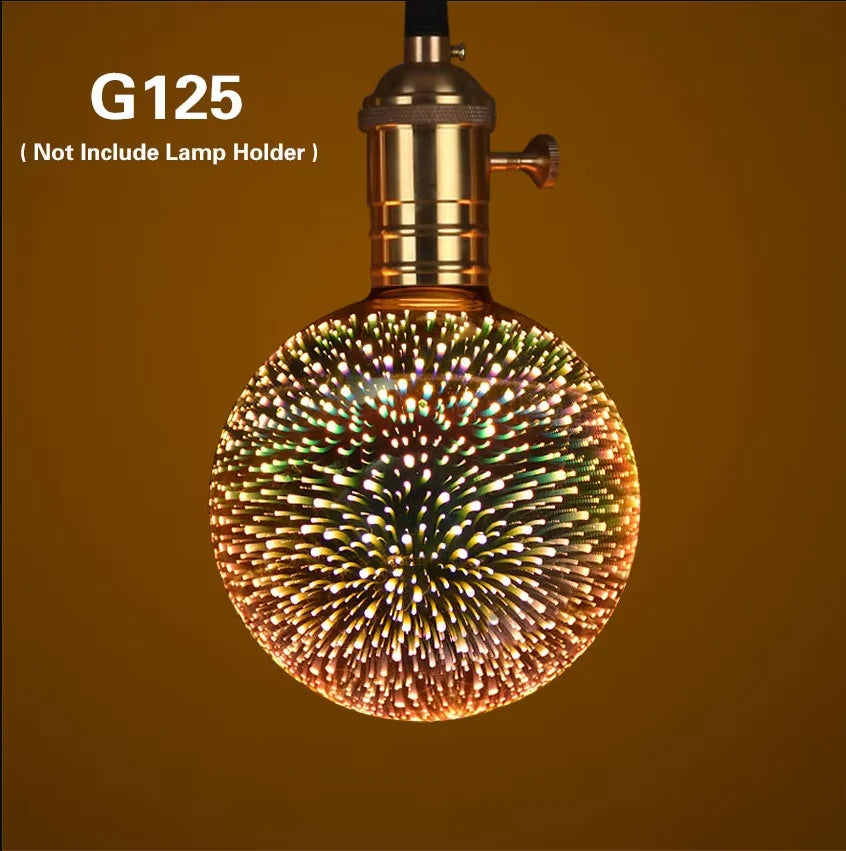G125 G80 E27 Bulb Night Light Star Fireworks Effect table Lamp Decoration Bulb bedside Home Room Decor Light Luminaria 110V 220V