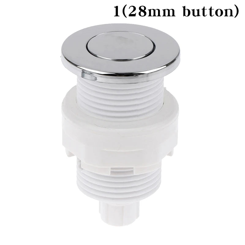 1Pcs 28/32/34mm Pneumatic Switch On Off Push Button For Bathtub Spa Waste Garbage Disposal Whirlpool