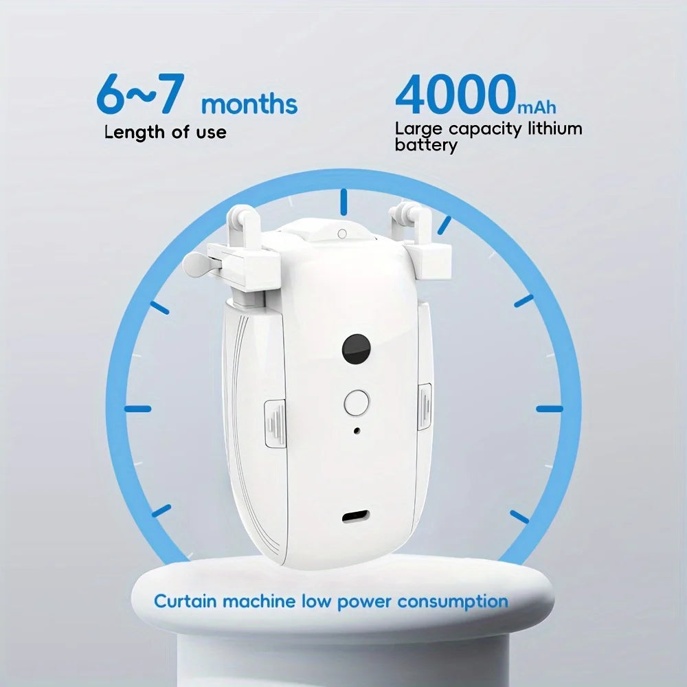 Smart curtain robot Works with Tuya WiFi /Bluetooth remote control Smart curtain controller App control  TU orbit Alexa Google