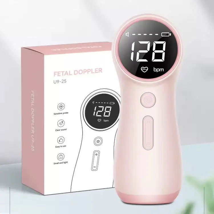 AXON U9 Doppler Fetal Heart Rate Monitoring Home Pregnant Women Listen To Baby Fetal Movement Ultrasound Stethoscope