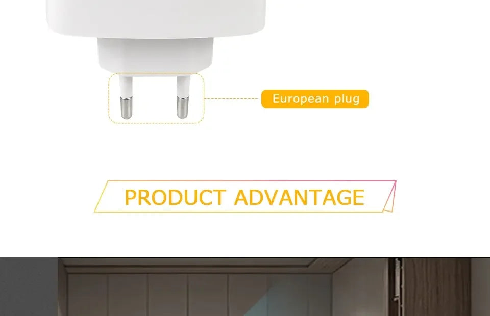 AC85-265V Led Night Light with Motion Sensor EU US Socket PIR Human Infrared Induction Lamp Plug in Wall Bedroom Hallway 3 Color