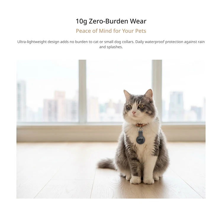 2-in-1 Dual Mode Anti-lost Tracker for Android & iOS Item Finder Waterproof Pet Dog GPS Tag for iPhone Devices with Google