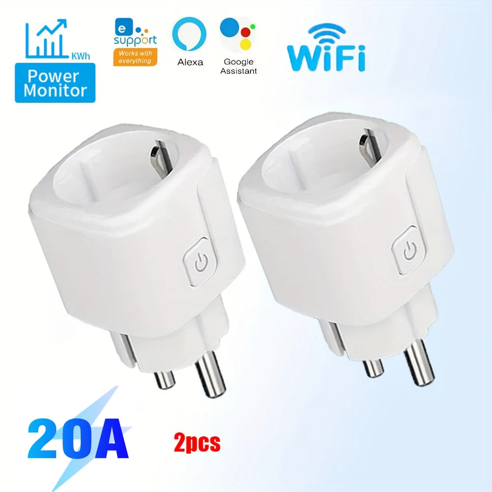 EWeLink Smart WiFi Socket EU Remote Control/Timer Switch/Battery Count Compatible With Google Home Alexa