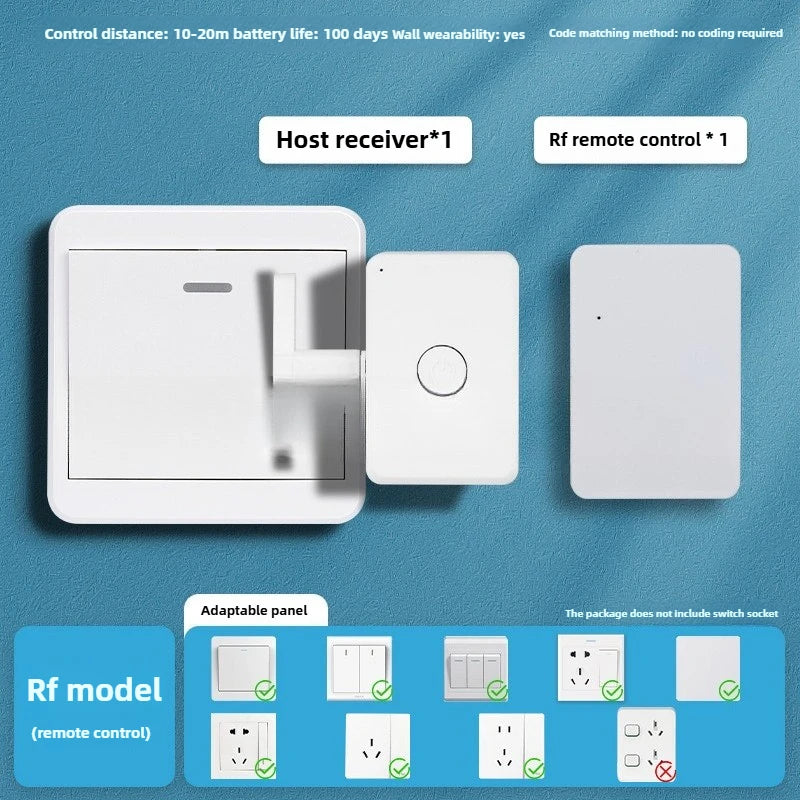 Wiring-Free Wireless Remote Control Turn Off/on Tool Wireless Remote Control Switch Smart Wireless Home Remote Control