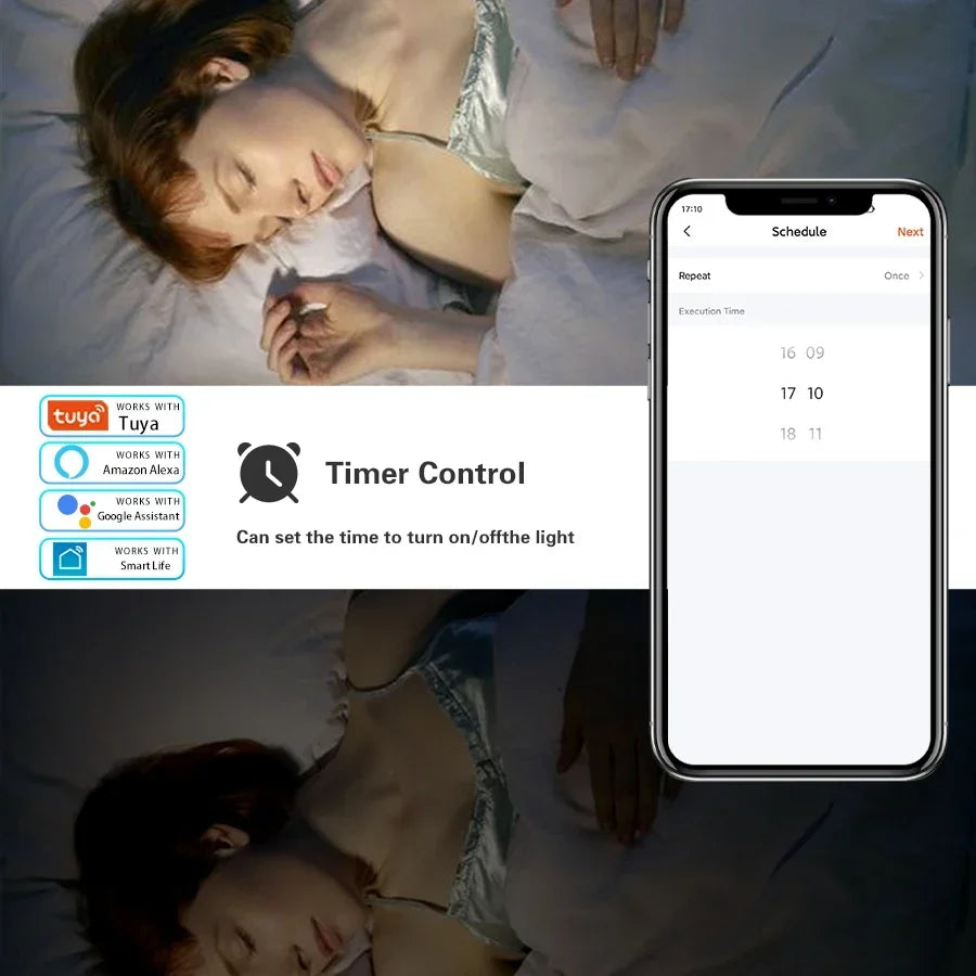 5W 7W 9W 220V 110V Tuya Smart WiFi GU10 LED Bulb Spotlight Alexa Lamp RGBCW Smart Life APP Control Works With Alexa Google Home