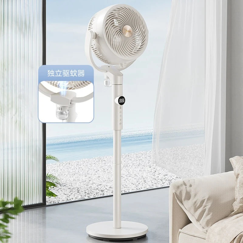 Smart Voice DC Inverter Air Circulator Fan, High Wind Mosquito Repellent Fan for Home Bedroom Baby Use