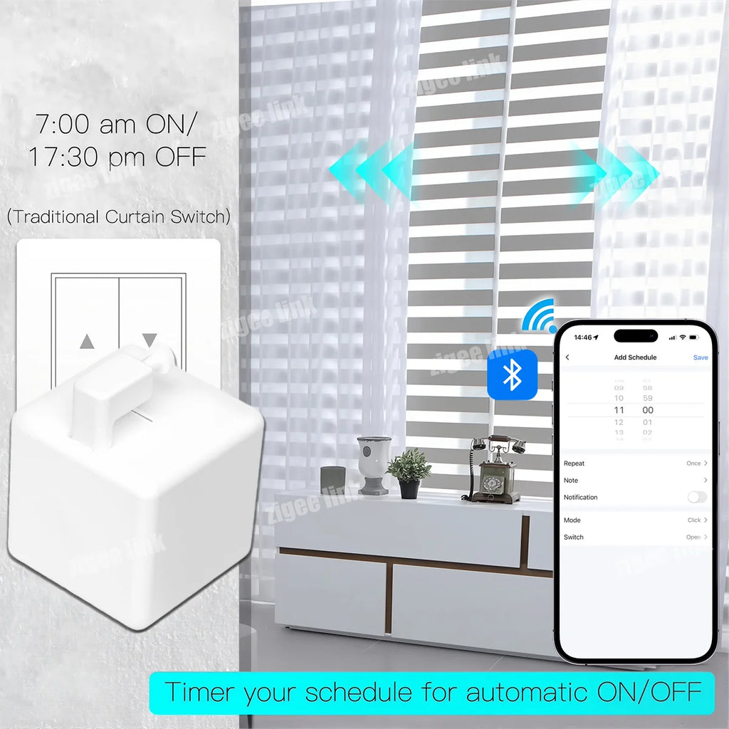 Tuya Bluetooth Smart Fingerbot Plus Switch Button Pusher Smart Life Switch Timer Voice Control Works With Alexa Google Home