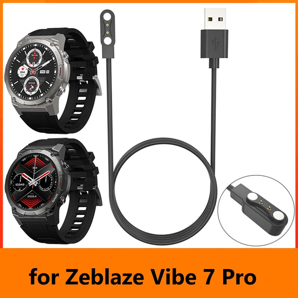Magnetic Smart Watch Charging Cable Stable Charging USB Smart Watch Charger Smart Bracelet Charging Cable for Zeblaze Vibe 7 Pro