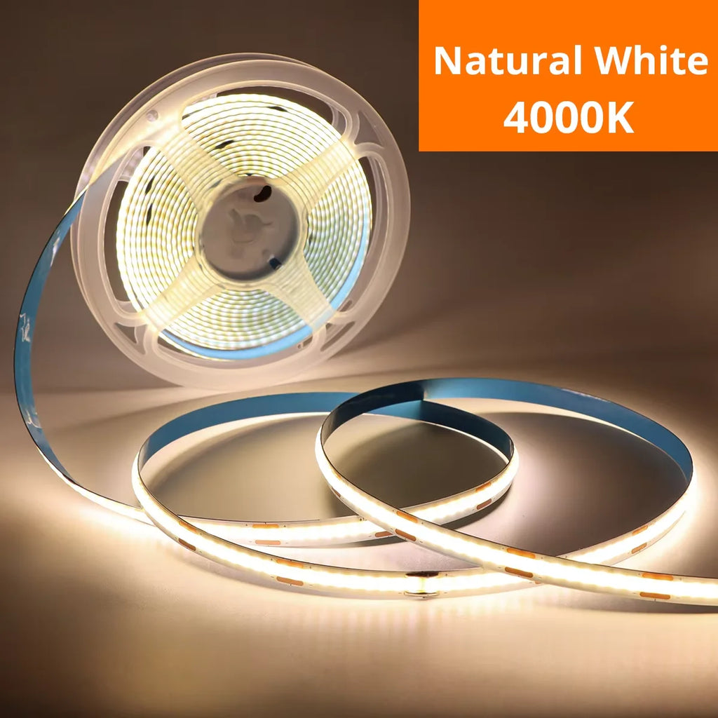 1M-5M USB LED Strip Light 5V 320LEDs/M COB Touch Sensor Dimmable Lamp Tape DIY TV Mirror Backlight Kitchen Room Night Lighting