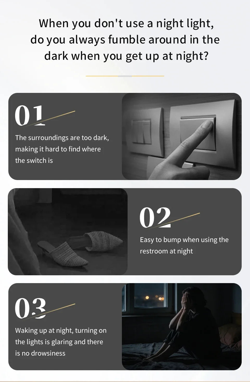 Rechargeable LED Night Light Motion Sensor Double-head Wall Lamp Magnetic Spotlight 3 Color For Bedroom Closet Stair Lighting