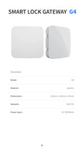 TTLOCK Gateway G2 G3 G3P G4 Bluetooth To Wifi Gateway Hub WIFI/RJ45/POE/4G TLE for Smart Home Door Lock Ttlock App Phone Control