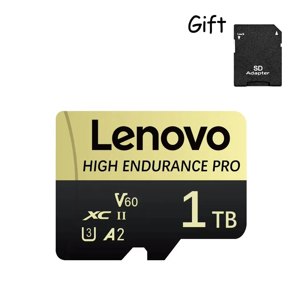 Lenovo SD Memory Card 2TB 1TB Class 10 High Speed Micro TF Card 1TB 512GB128GB 256GB For Nintendo Switch PC Smart phone SD Card
