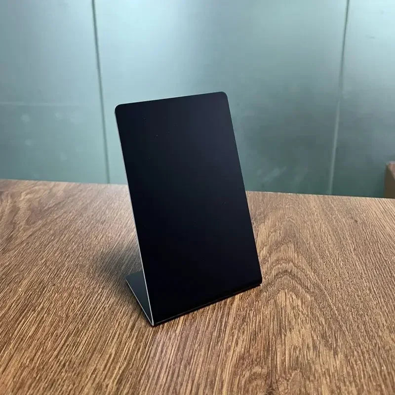 13.56Mhz programmable Google Review Card NFC station table NFC Google Reviews display bending card standing brand bracket