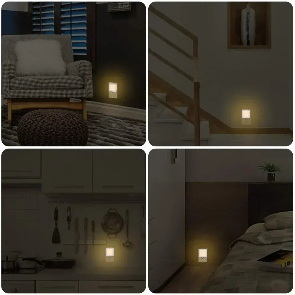 LED Night Lamp Wireless Motion Sensor Light US EU UK AU Plug Sensor Night Lamp Dimmable Lights for Bedroom Corridor Lighting