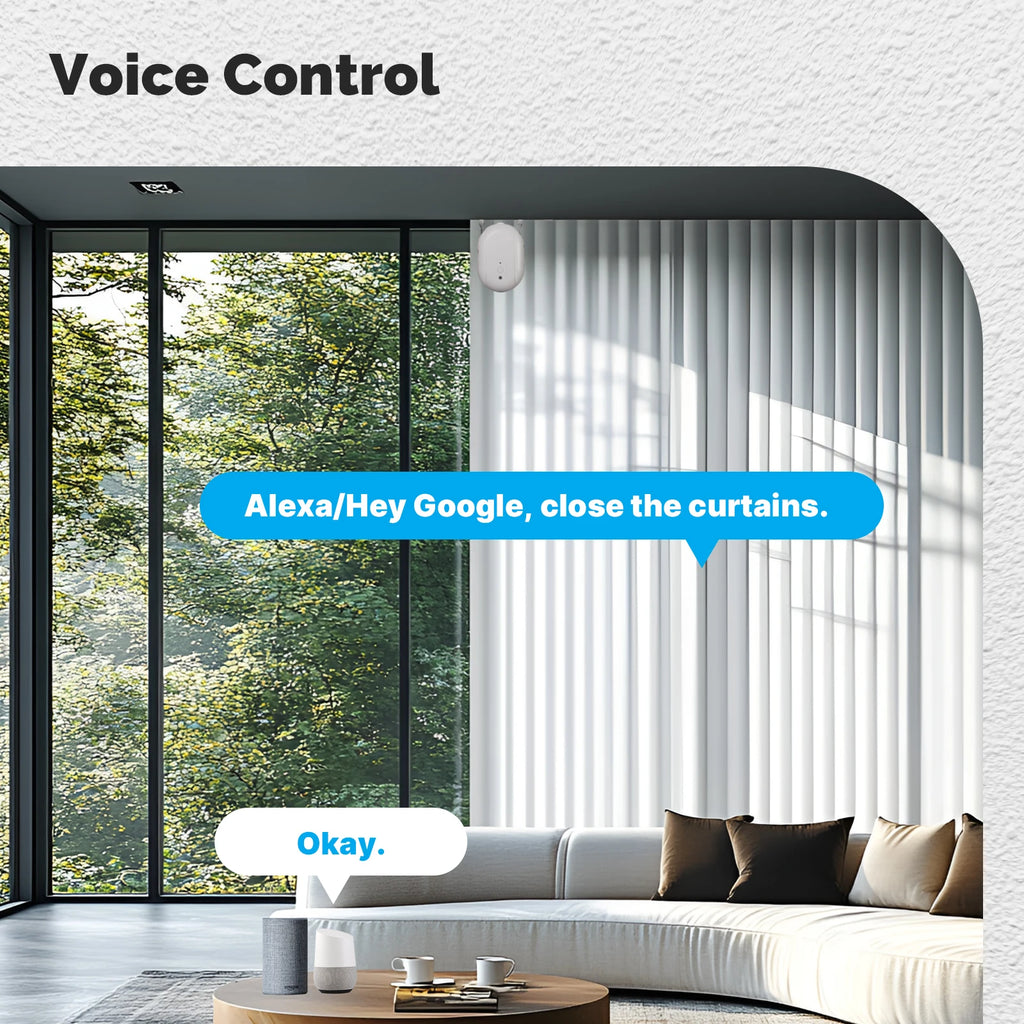MOES Tuya ZigBee Smart Electric Curtain Robot Timing Auto Opener Closer Light Sensor App Remote Control Support Alexa GoogleHome