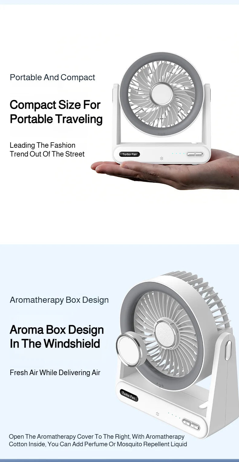 Smart Voice Control Desk Fan with Timer Wall Mountable Mini Circulation Fan for Home and Office Use