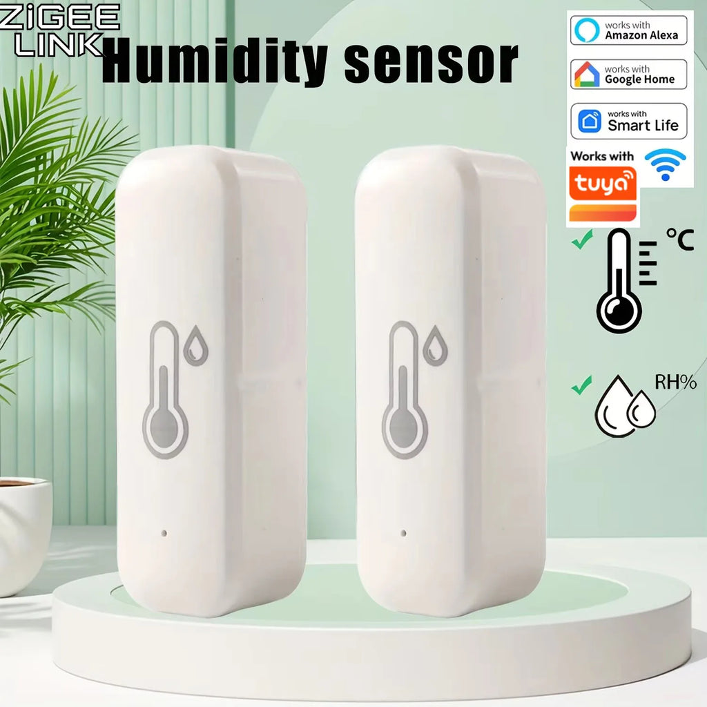 ZigBee 3.0 Temperature Humidity Sensor Smart Home Real-Time Indoor Monitor Support Tuya App Smart Life Alexa Home Assistant
