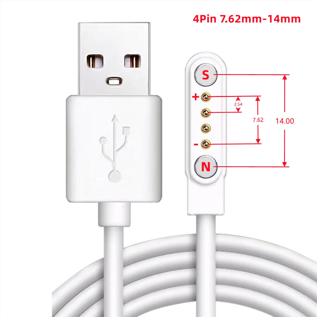 Aishi Magnetic Charging Cable USB Dock Charger Power Adapter Wire For Smart Watch Band Juicer Earphone Toothbrush Beauty Devices