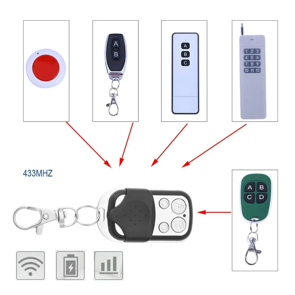 1/5/10 PCS 433.92MHZ Clone Remote Control Clone Learning Code Key Universal Copier Rolling Garage Door