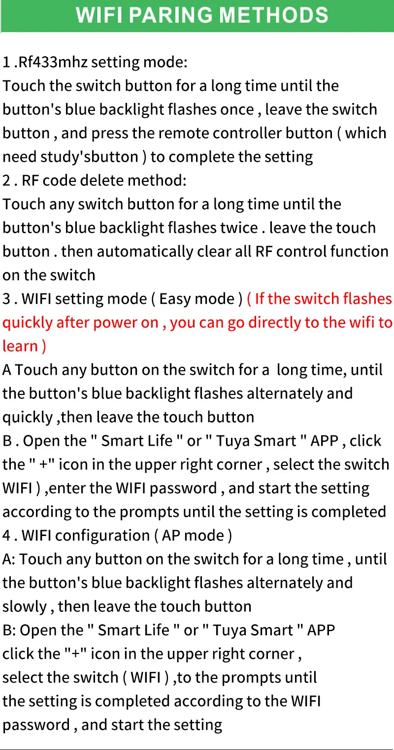 Tuya WiFi US Smart Light Switch Wall Touch Switch  Neutral wire/No Neutral wire Required 120 Type Work with Alexa, Google Home