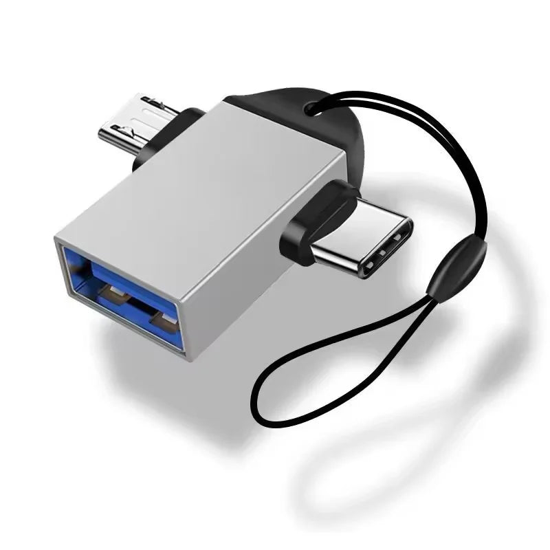 2 In 1 OTG Adapter USB Female To Micro USB/Type C Male Converter For Android For Xiaomi Huawei Tablet Laptop Flash Disk Drive