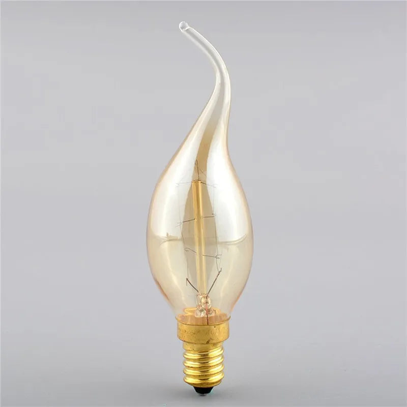 T300 A19 ST48 Antique Tubular Light 40W T45 Retro Dimmable Decorative Incandescent Vintage Edison Light Bulb Filament 220V 240V