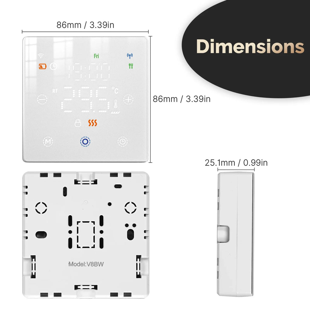 MOES Tuya WiFi/ZigBee Smart Thermostat Battery-Powered Thermoregulator Gas Boiler Temperature Controller by Alexa Google Home