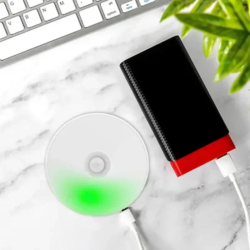 Motion Sensor Light Indoor USB Rechargeable Night Lights, Long Last Battery Wireless Magnetic Nightlight for Closet, Stairs