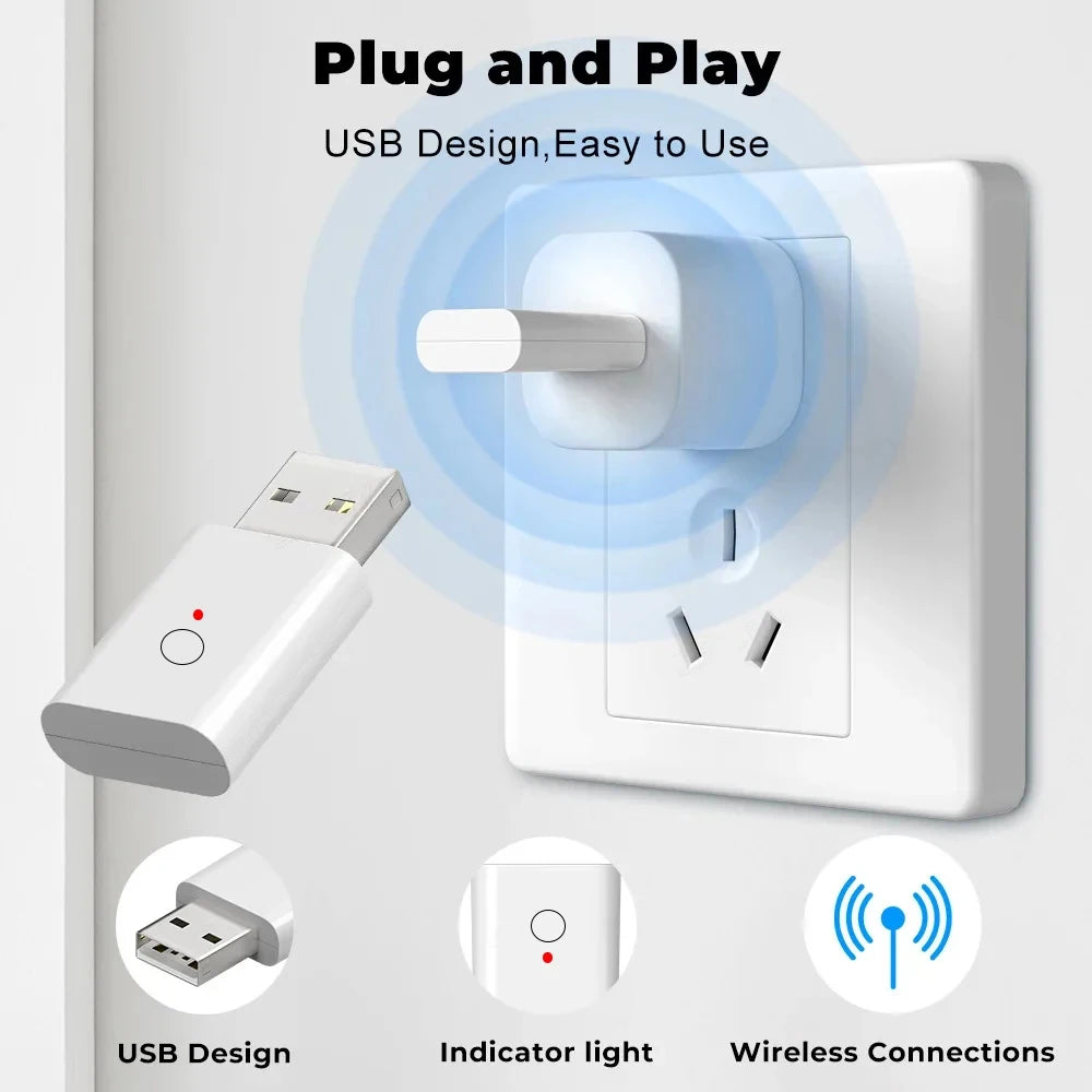 Smart ZigBee Signal Repeater USB Signal Amplifier Extender for Smart Home Device Automation Work with Home Assistant ZigBee2MQTT