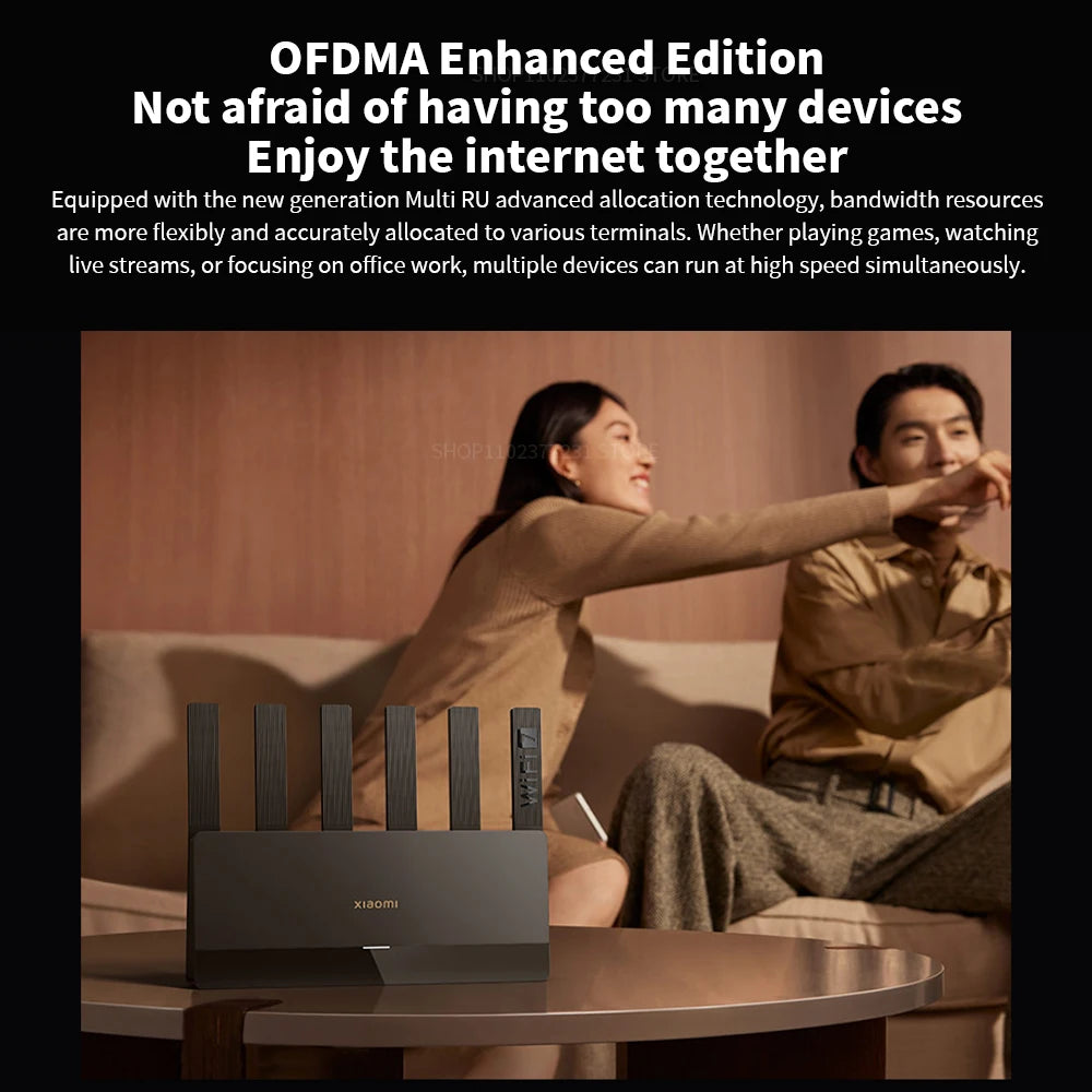 New Xiaomi Router BE6500 WiFi 7 6500M Full 2.5G Network Port 4-core Qualcomm Processor loT Smart Linkage Network Security Home -