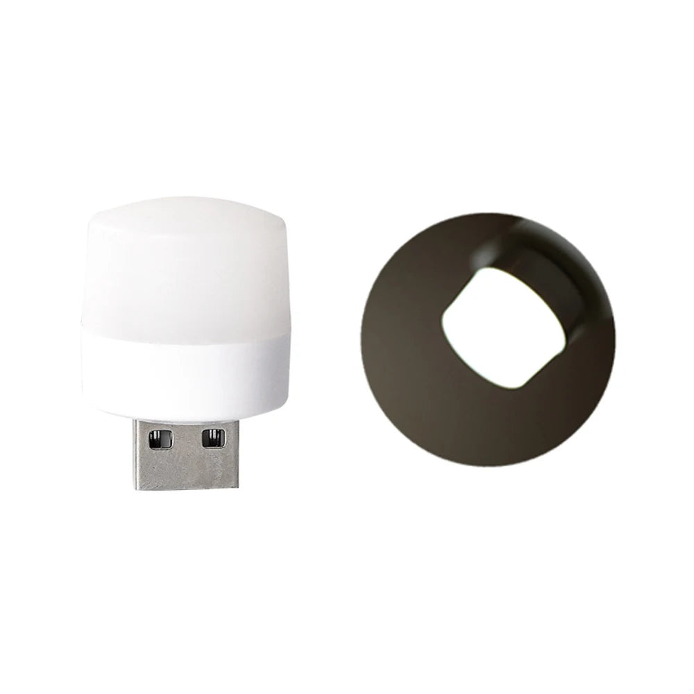 1Pcs/3Pcs Mini USB Night Light Eye Protection Book Reading Light USB Plug Power Charging LED Night Lamp Colorful Light for Party