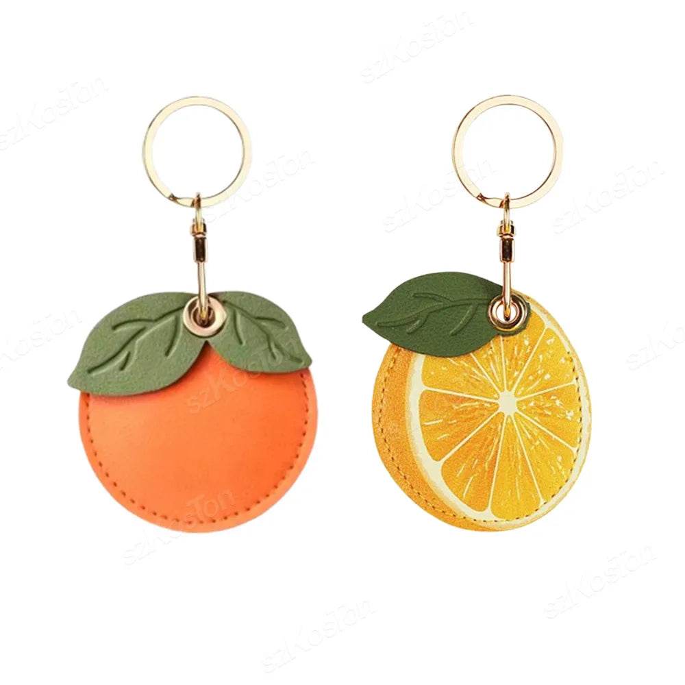 Keyring For Airtags Protective Case Retro High Quality Leather Keychain For Apple Anti-lost Tracker Locator Device Accessories