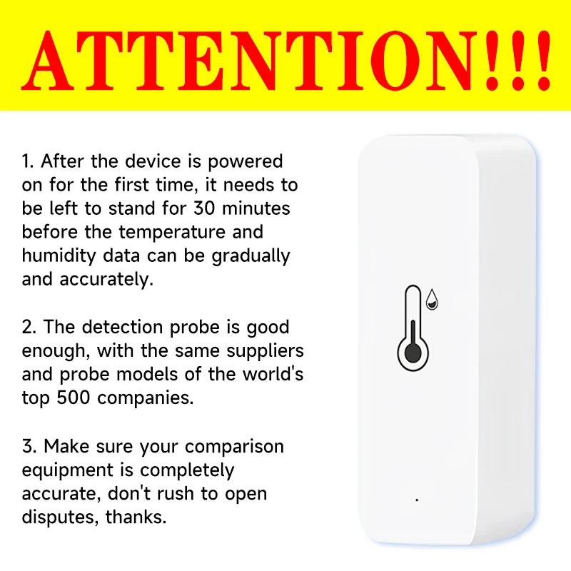 1/2/4/8 Tuya Wifi Zigbee Smart Temperature Humidity Sensor APP Remote Monitor Control SmartLife Work with Alexa Google Assistant