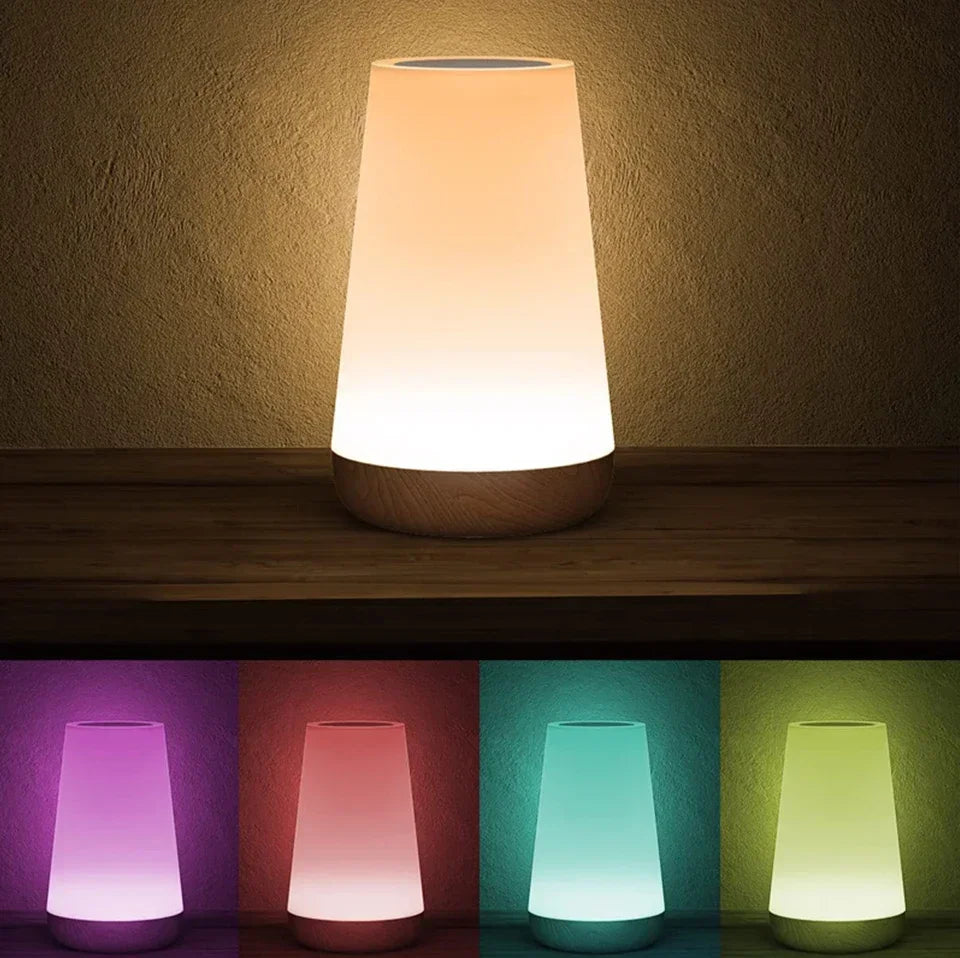 TUYA WiFi Night Light LED Smart Touch Bedside Lamp USB Charging Table Lamp Dimming Night Lamp Room Decor Lamp  Alexa Google Home