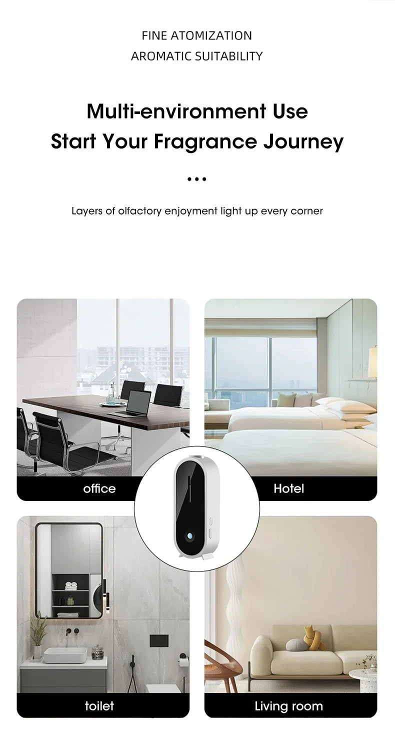 Ultrasonic Essential Oil Diffuser, Portable Aromatherapy Machine with 50ml Water Tank, Humidifier for Home Bedroom Office