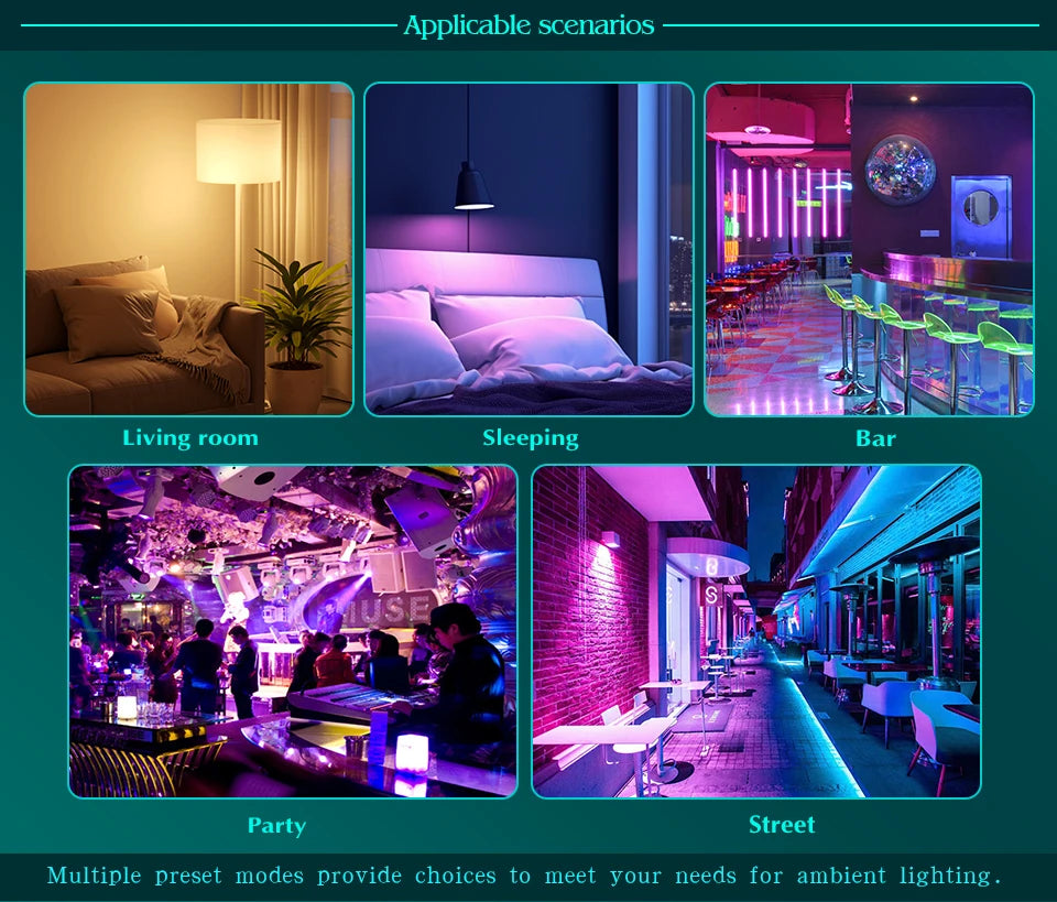 E27 Remote Control Lamp Led RGB Light Dimmable AC220V 7W RGBW Led Lamp Colorful Changing Bulb Led Lampada RGBW White Decor Home