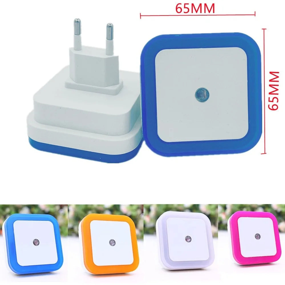 LED Night Light Mini Light Sensor Control 85V-265V EU US Plug Nightlight Lamp For Children Kids Living Room Bedroom Lighting