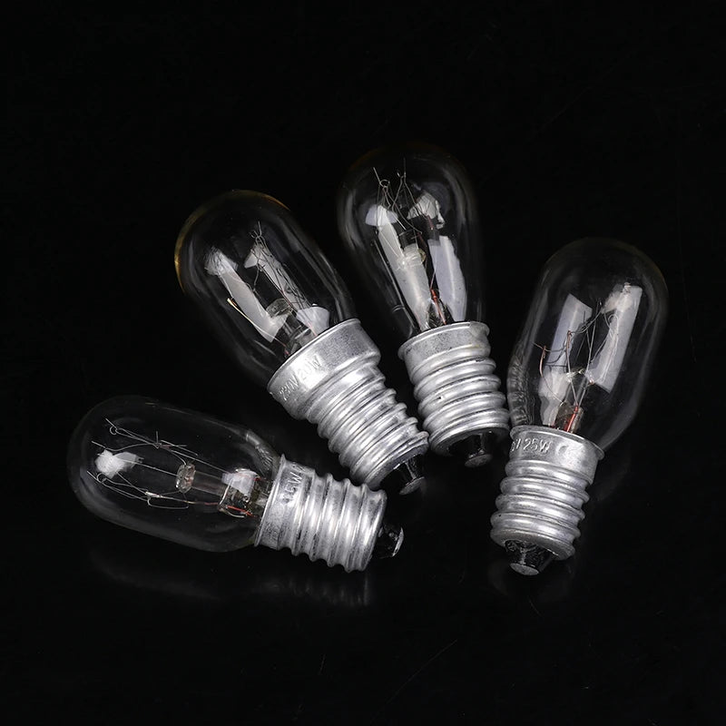 5PCS E14 Salt Lamp Globe Bulb 10/15/20/25W 220V-230V Incandescent Bulb Household Refrigerator Oven Light Bulb Replace Bulb