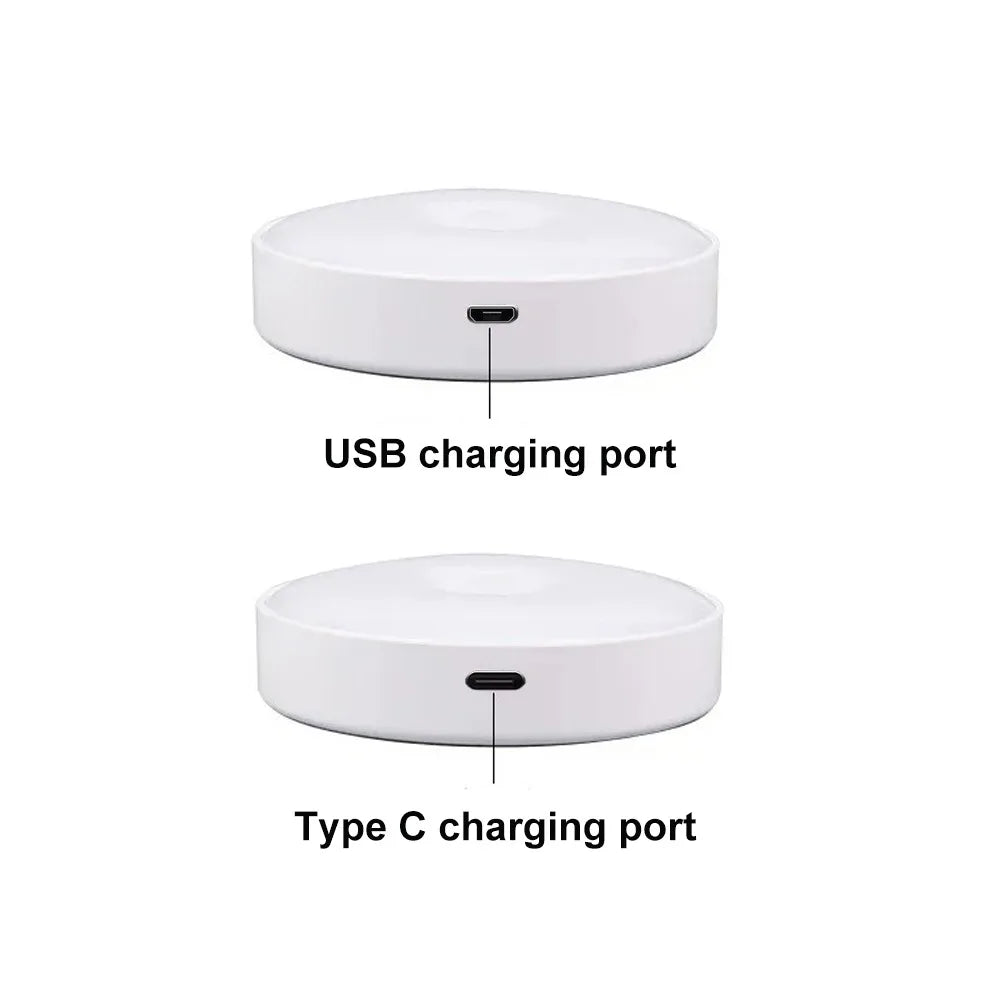 LED Night Lamp Human Body Sensor Automatic Lighting Type-C Charging Wireless Magnetic Magentic Night Light Smart Light Bathroom