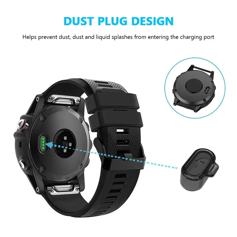 TPU Dust Plug Case Protector Cap for Garmin Fenix 8 8X 7 Pro 7X 6X Pro Enduro 2 Tactix 7 Pro Charging Port Dustproof Plug Cover