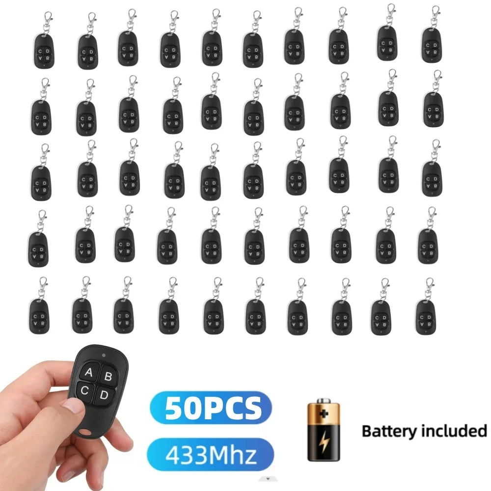 433 Mhz RF Copy Remote Control Key 433.92mhz 4CH Transmitter Duplicated Cloning Code Car Key Fob Electric Garage Door Opener