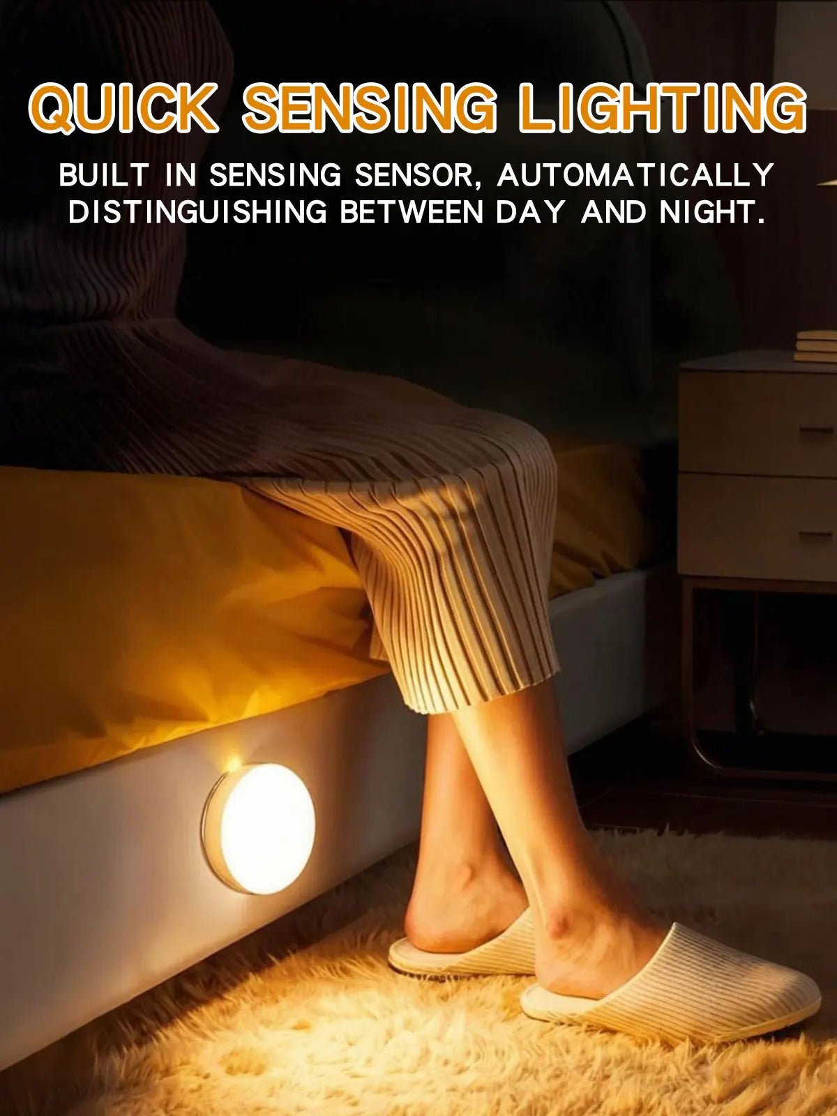 LED Night Light Smart Human Body Sensor with Digital Sensor Head Magnetic Suction Wireless-Use Eye Protect Night Lamp