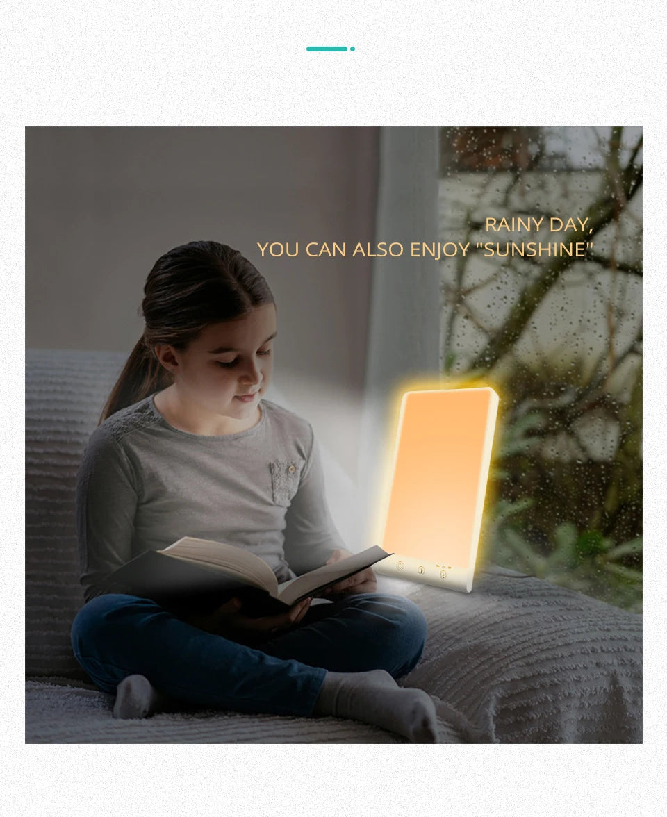 10000 Lux LED SAD Light Daylight Therapy Lamp 3200k Happy Mood Light Touch Dimmable for Winter Anti Depression LED NightLights